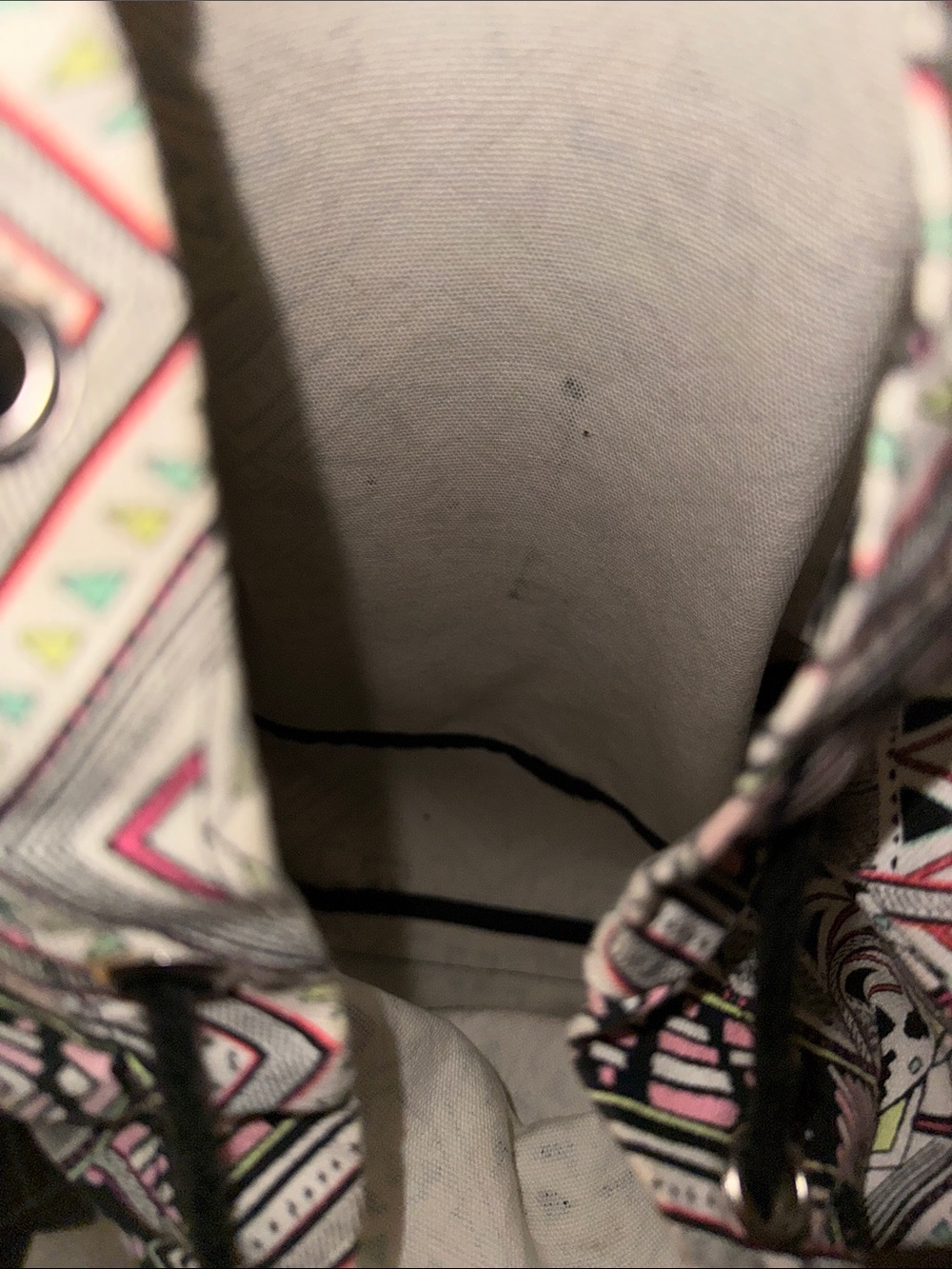 PINK Victorias Secret Patterned Drawstring Backpack - Picture 5 of 8